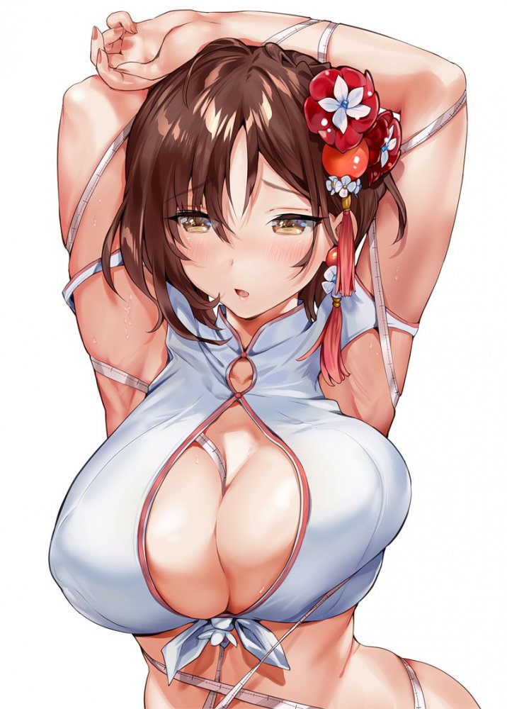【押しつけ】つぶれおっぱい二次エロ画像【乳合わせ】　その１１